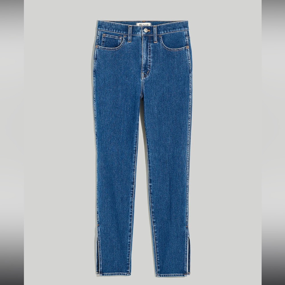 Madewell 11" High-Rise Roadtripper Supersoft Skinny Jeans: Slit-Hem Edition
